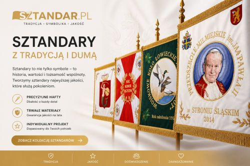 sztandary związkowe, kt&oacute;re podkreślają tożsamość organizacji