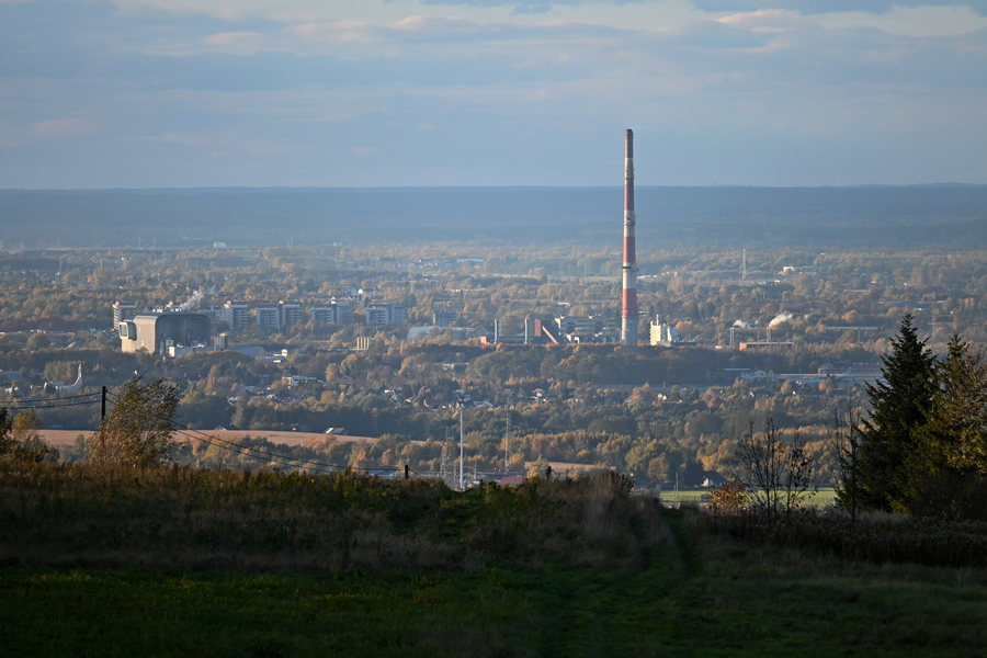 Magdalenka - panoroama z wieży widokowej