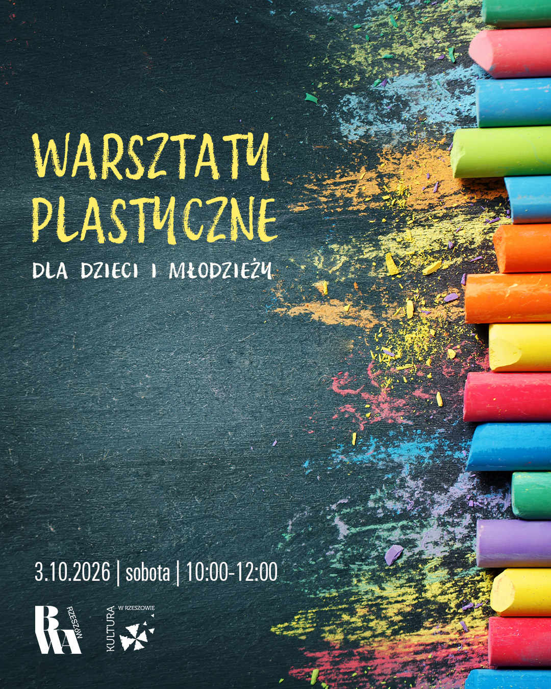plakat - warsztaty dla dzieci w BWA