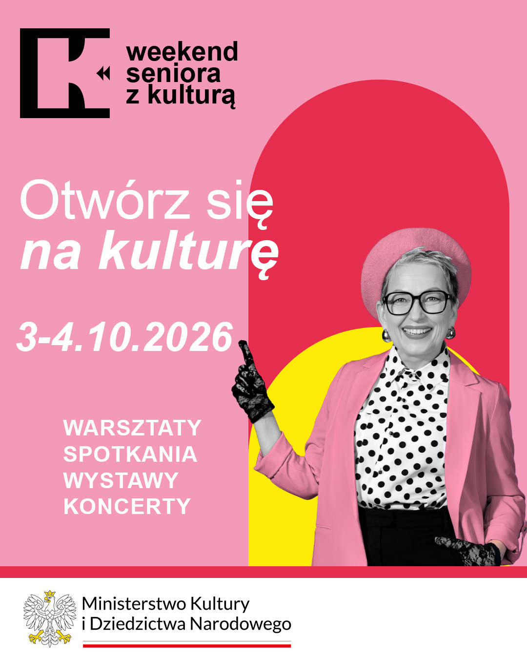 plakat wydarzenia - weekend seniora