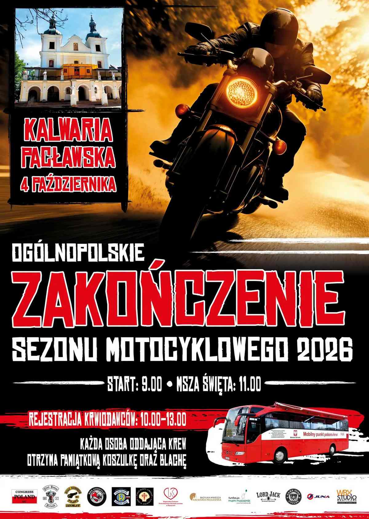 zakończenie sezonu motocyklowego 2026 - plakat wydarzenia