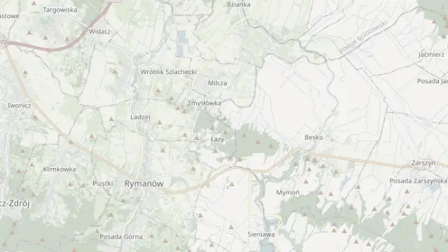 Mapa trasy rowerowej: Doliną Wisłoka - rowerowy szlak zielony