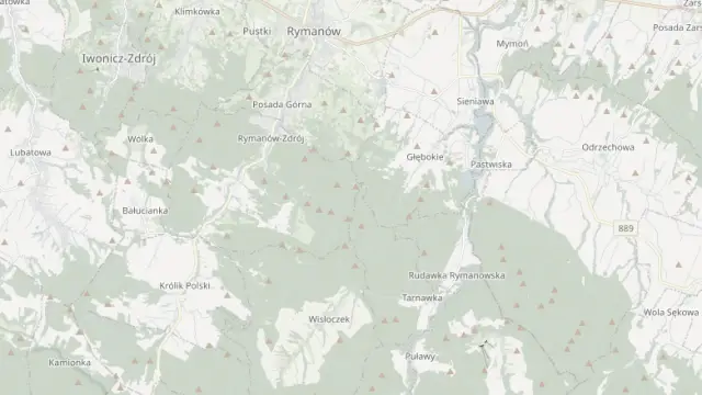 Mapa trasy rowerowej: Rowerowy szlak etnograficzny - niebieski