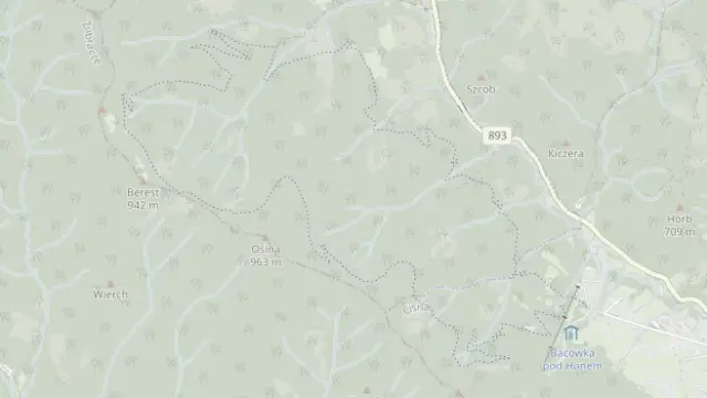 Mapa trasy rowerowej: Singletrack pod Honem