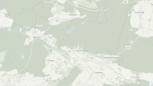 Mapa trasy rowerowej: Pętle rowerowe w gminie Wiązownica