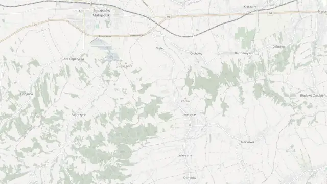 Mapa trasy rowerowej: Pętle rowerowe w gminie Sędziszów Małopolski