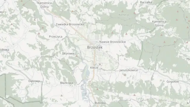Mapa trasy rowerowej: Pętle rowerowe w gminie Brzostek