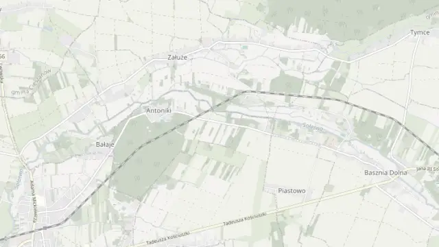 Mapa trasy rowerowej: Czerwona pętla rowerowa z Lubaczowa