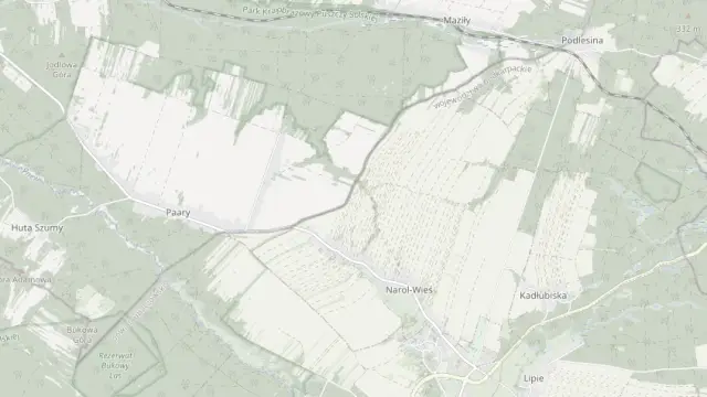 Mapa trasy rowerowej: Szlak rowerowy dookoła gminy Susiec