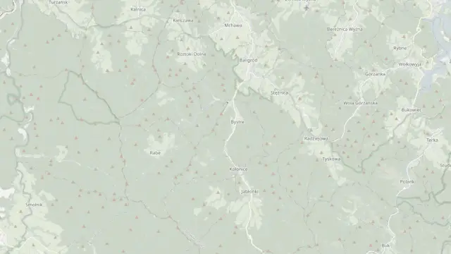 Mapa trasy rowerowej: Szlak nr2 Niebieski