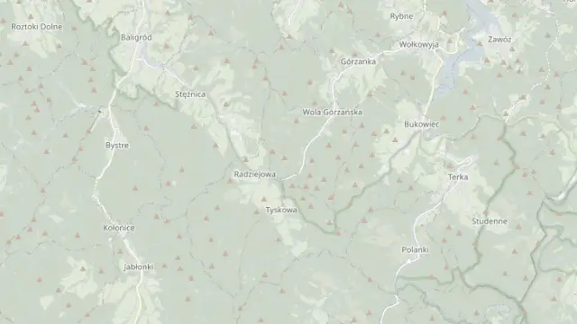 Mapa trasy rowerowej: Szlak nr4 Różowy