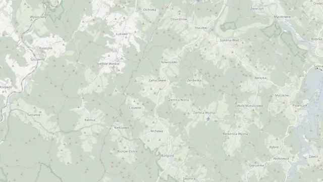 Mapa trasy rowerowej: Szlak nr5 Czerwony