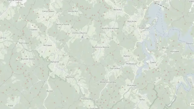 Mapa trasy rowerowej: Szlak nr6 Zielony