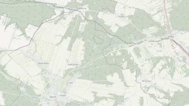 Mapa trasy rowerowej: Trasa numer 2