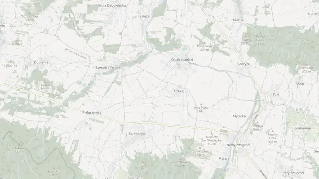 Mapa trasy rowerowej: Szlak zabytkowych świątyń